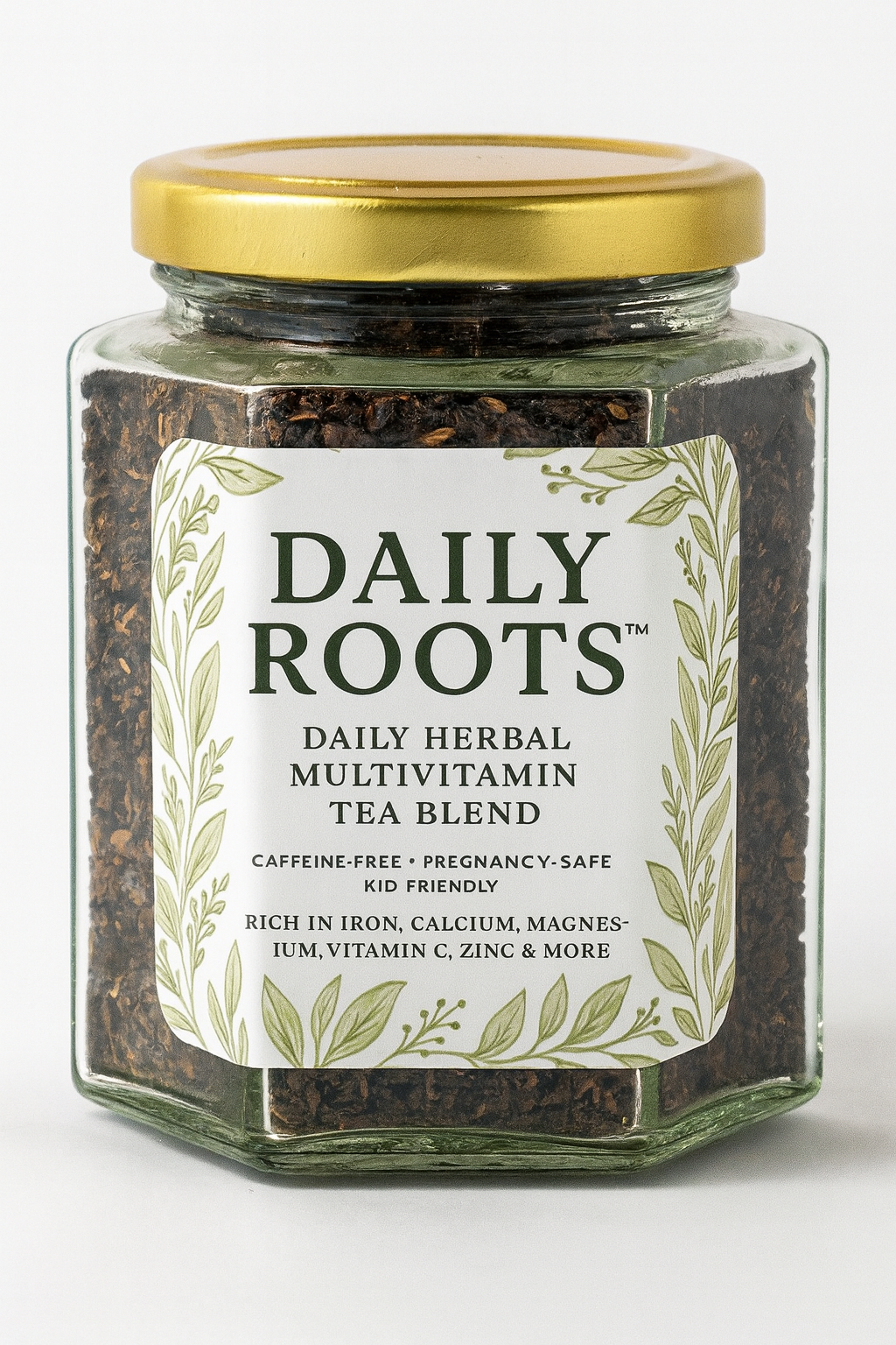 Daily Roots™ – Herbal Multivitamin Tea | Rich in Iron, Calcium, Magnesium & Zinc